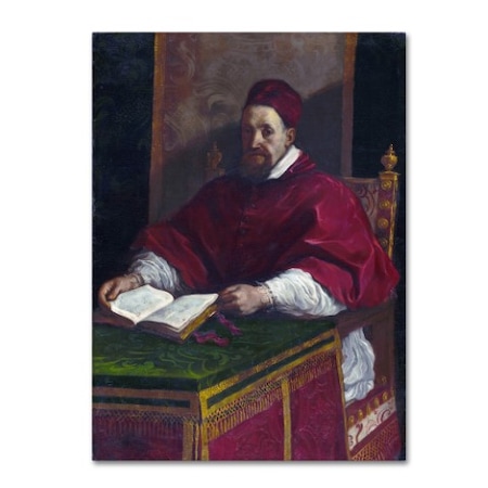 Guercino 'Pope Gregory Xv' Canvas Art,18x24